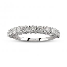 1,01ct Diamond Half Eternity Ring 